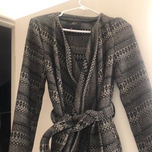 Jack women’s belted wrap coat.